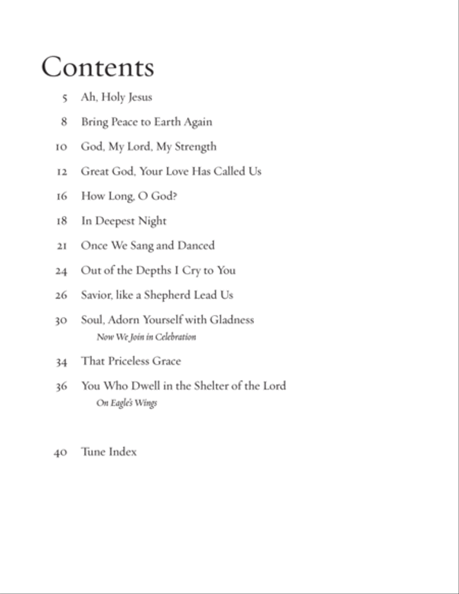 Grace and Peace Vol 8 Songs of lament and Longing Piano Solo scores gallery preview page 4