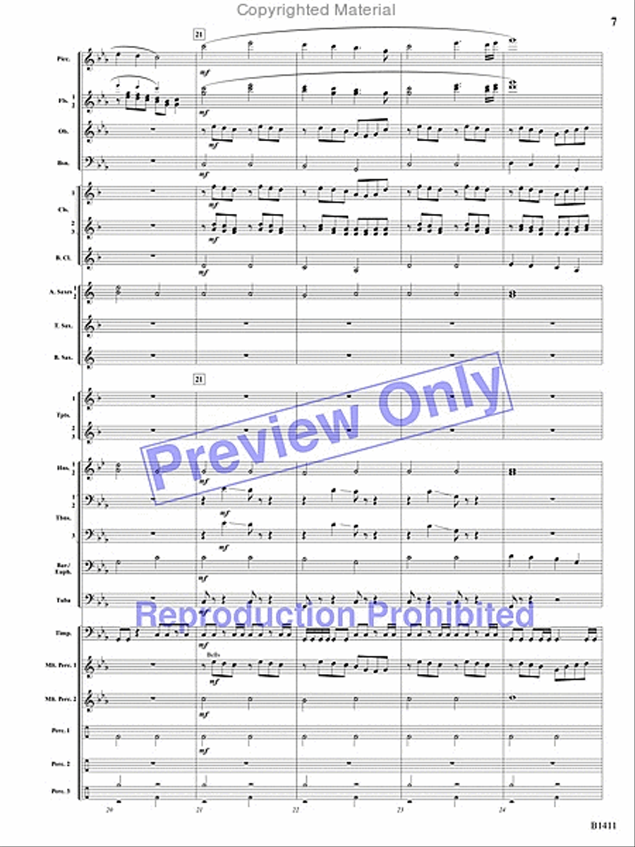 Pirates! Pirates! Concert Band scores gallery preview page 47