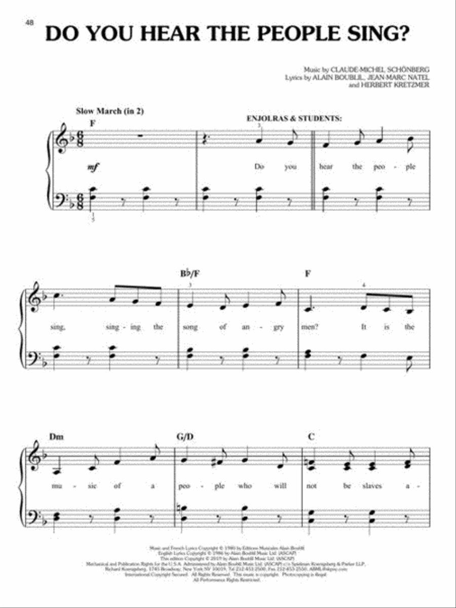 Les Misérables Voice scores gallery preview page 6