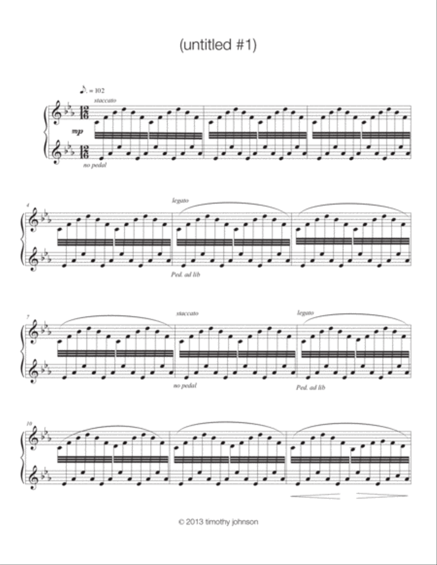 untitled #1 Piano Solo scores gallery preview page 2