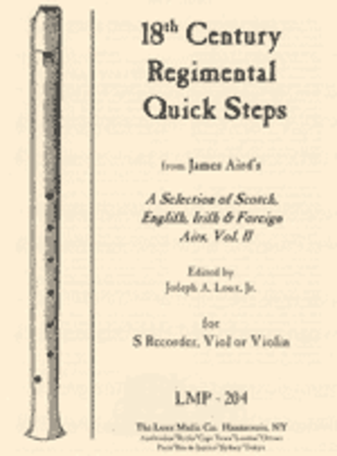 Book cover for 18th Century Regimental Quick Steps