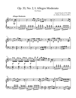 Op. 33, No. 2, I. Allegro Moderato
