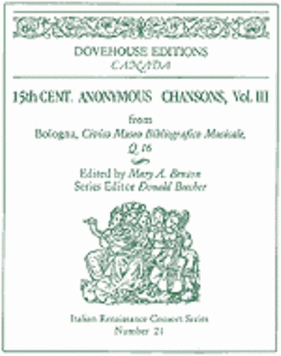 15th Anonymous Chansons, Vol. III Set of Parts scores gallery preview page 1