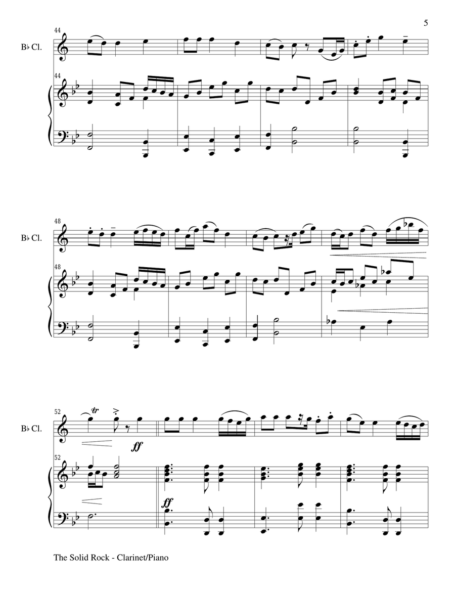 Gary Lanier: Hymns of Faith and Trust (Duets for Bb Clarinet & Piano) Gary Lanier: Hymns of Faith and Trust (Duets for Bb Clarinet & Piano) Woodwind Duet scores gallery preview page 6