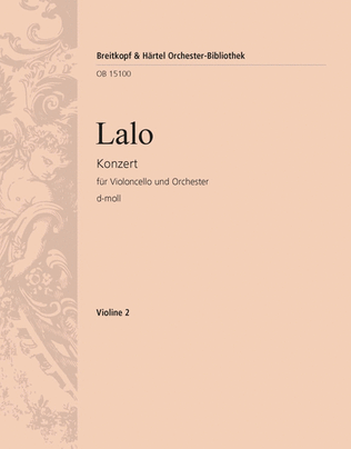 Book cover for Violoncello Concerto in D minor
