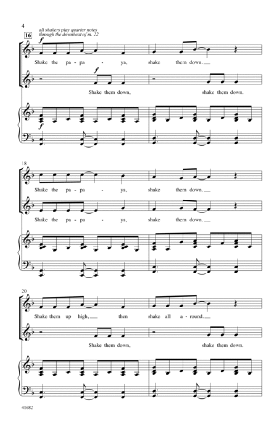 The Papaya Song Choir scores gallery preview page 3