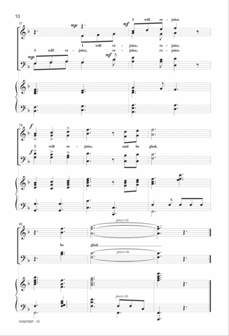 Rejoice and Be Glad Rejoice and Be Glad 4-Part scores gallery preview page 10