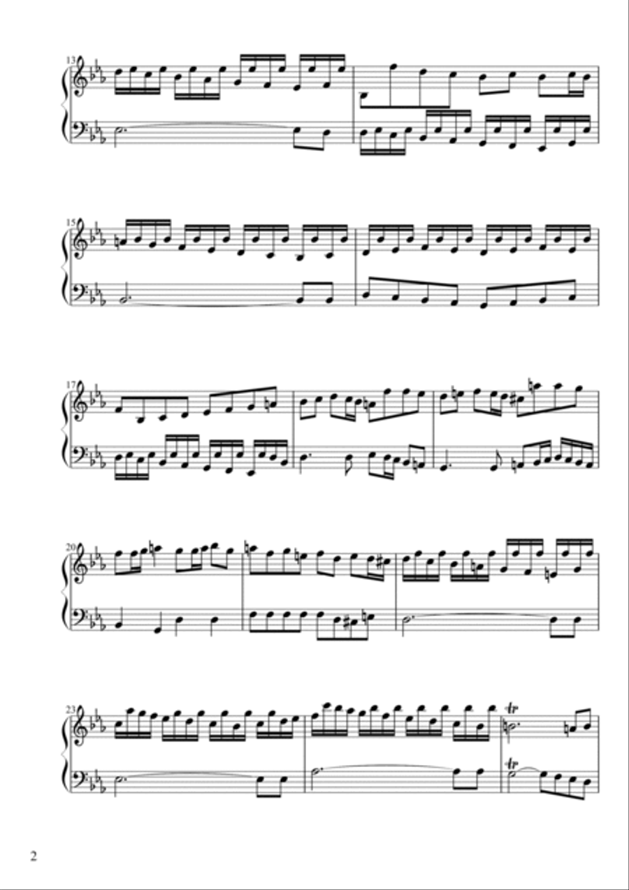 Two-Part Invention No. 2 Two-Part Invention No. 2 Piano Solo scores gallery preview page 2