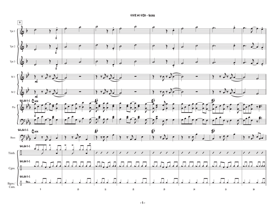 Vivir Mi Vida Vivir Mi Vida Brass Ensemble scores gallery preview page 3