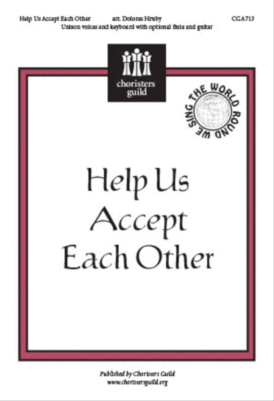 Help Us Accept Each Other Unison Choir scores gallery preview page 1