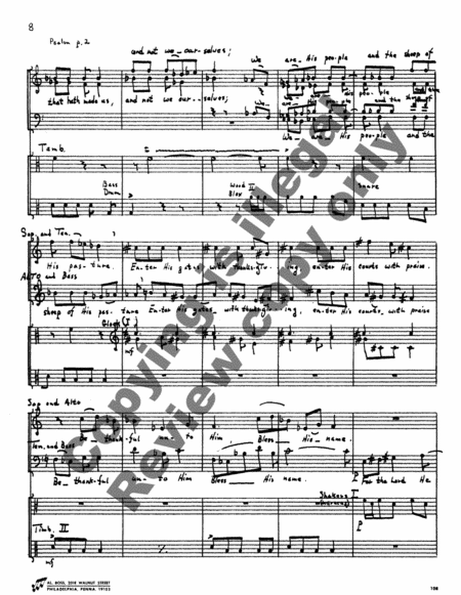 A Choral Matins (Full/Vocal Score)