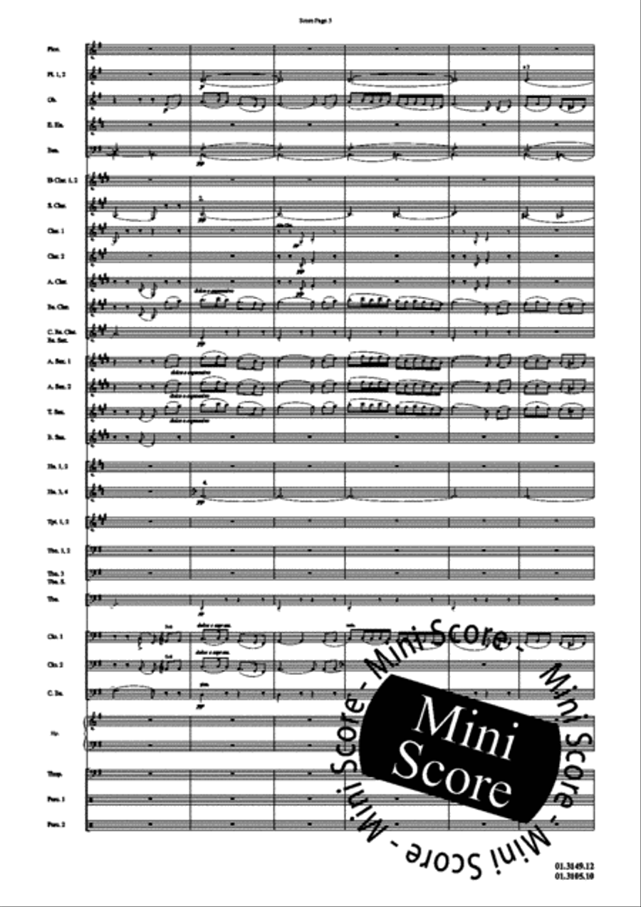 Scheherazade Concert Band scores gallery preview page 129