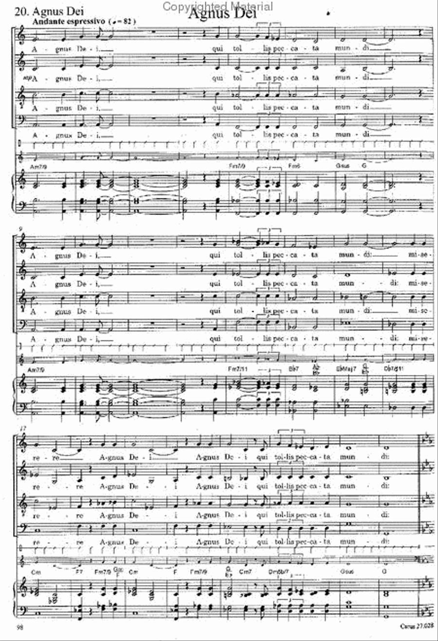 Missa in Jazz 4-Part scores gallery preview page 7