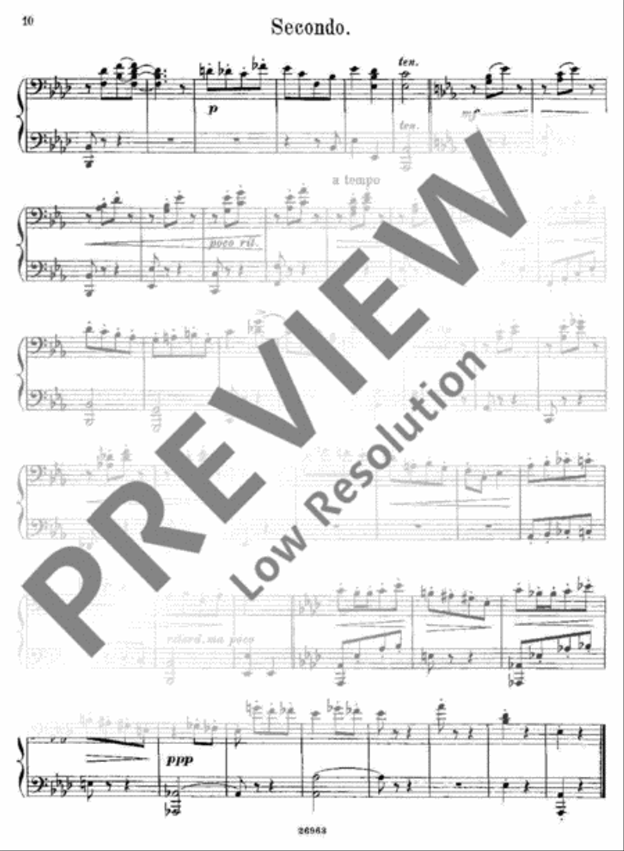 Couplet sans paroles Piano Duet scores gallery preview page 11