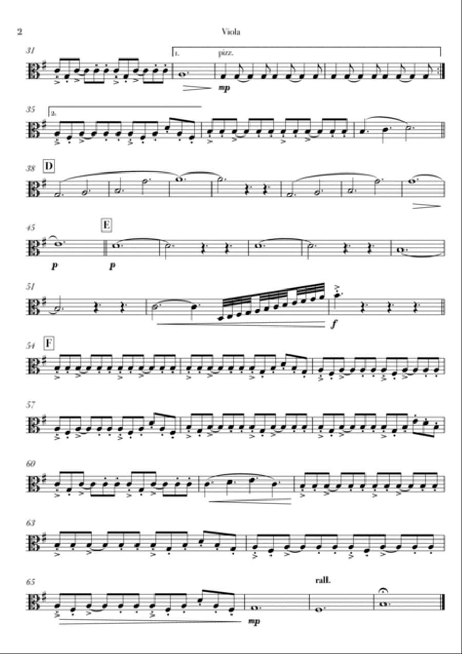 Counting My Blessings String Quartet scores gallery preview page 6