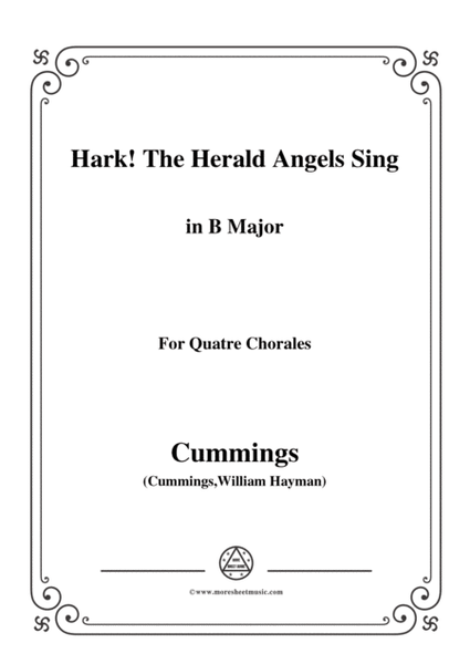 Cummings-Hark! The Herald Angels Sing,in B Major,for Quatre Chorales image number null