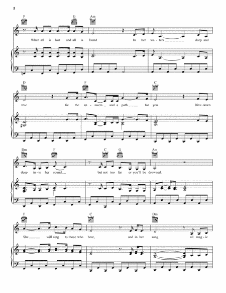 All Is Found (from Disney's Frozen 2) (End Credit Version) by Kacey Musgraves Piano, Vocal, Guitar - Digital Sheet Music