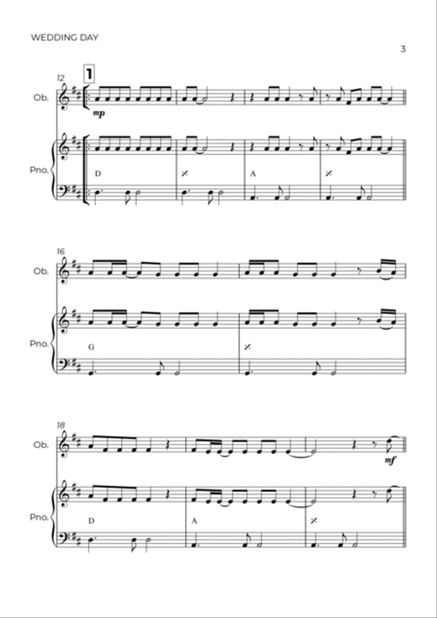 Wedding Day Piano scores gallery preview page 3