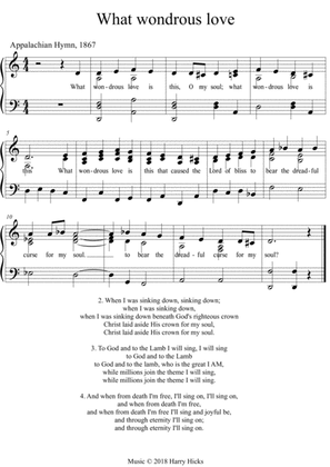 What wondrous love is this. A new tune to a wonderful old hymn.