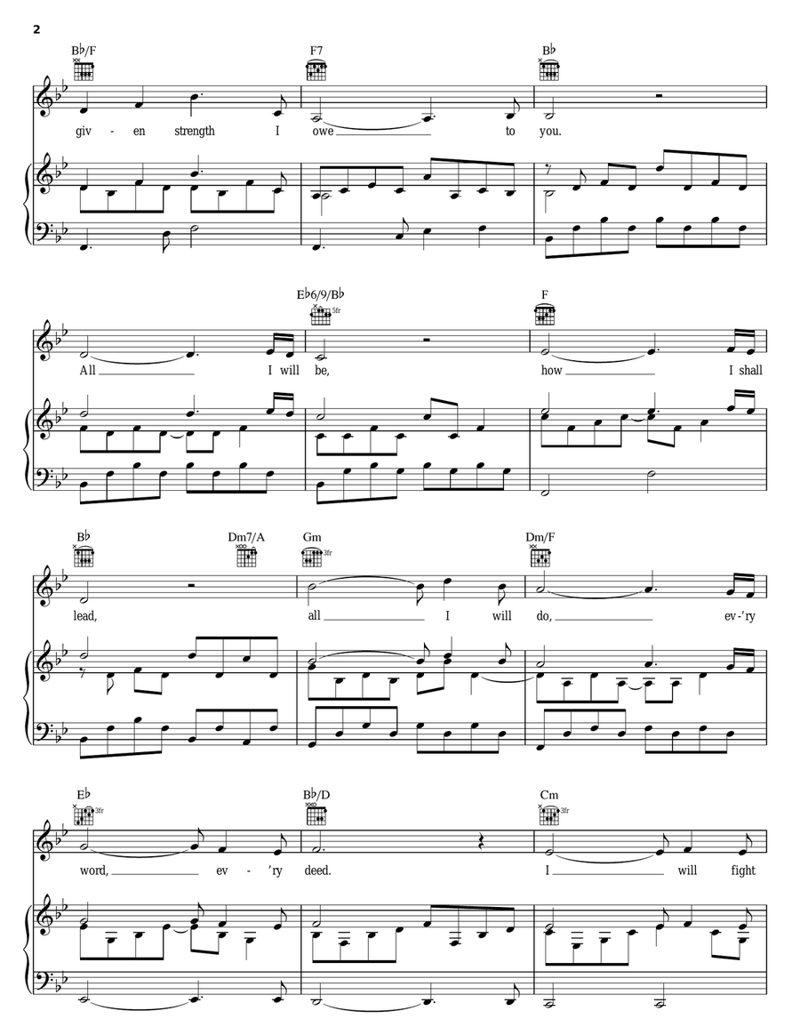 Sail To The Stars (from The Pirate Queen) Piano, Vocal, Guitar scores gallery preview page 2