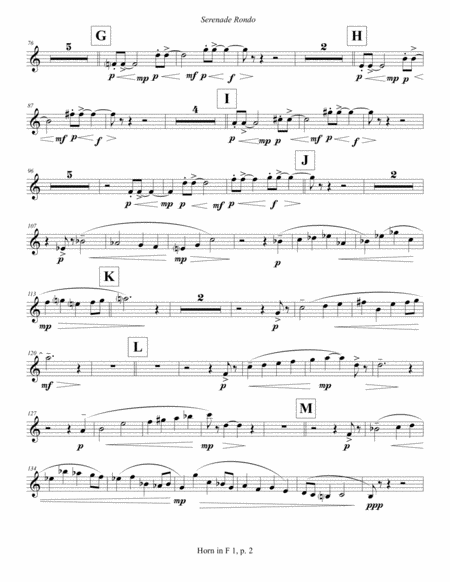 Serenade Rondo (2013) Horn in F part 1