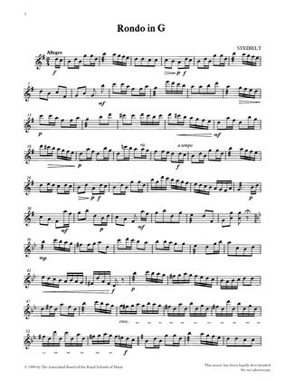 Rondo in G from Graded Music for Tuned Percussion, Book III