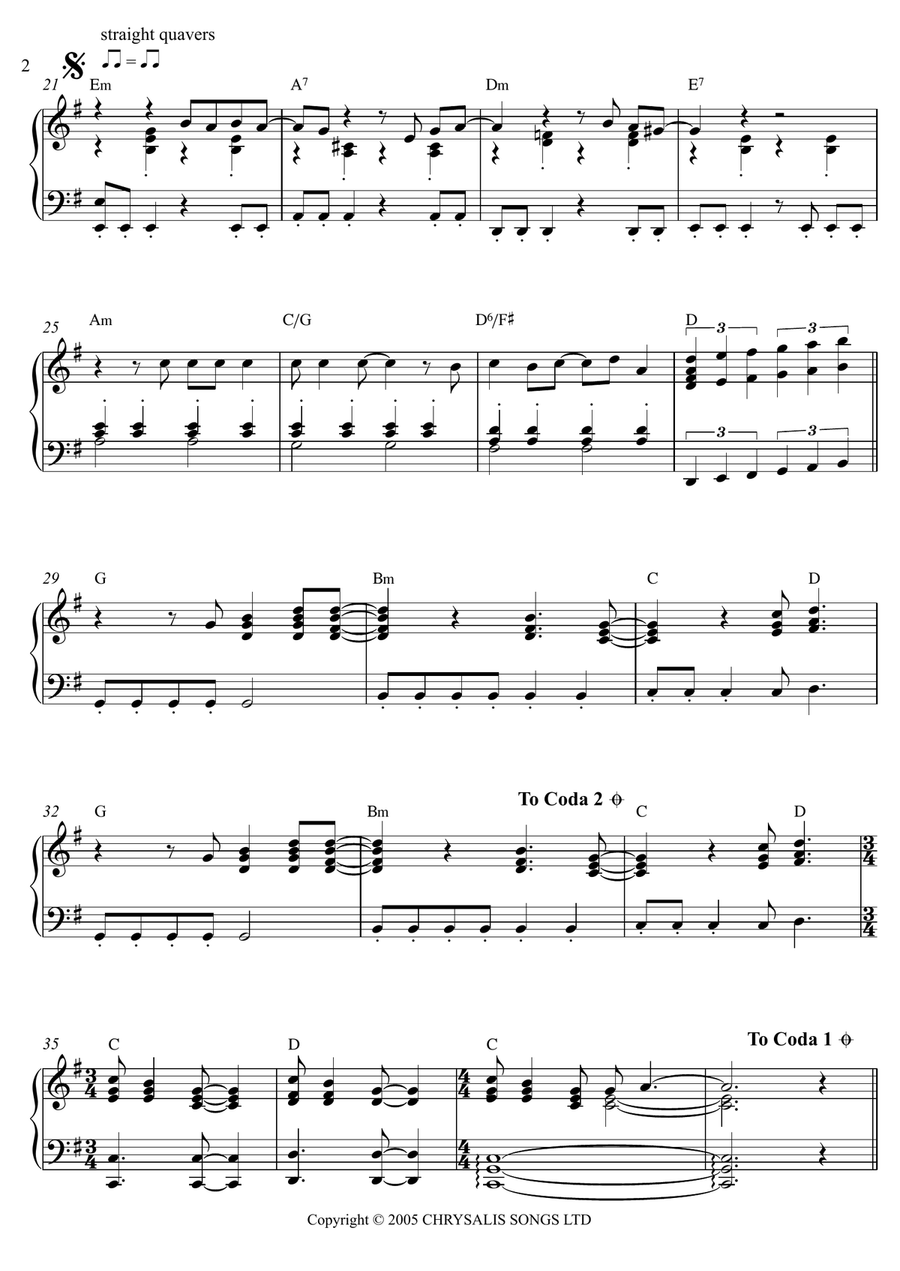 It Must Be Love Piano Solo scores gallery preview page 2