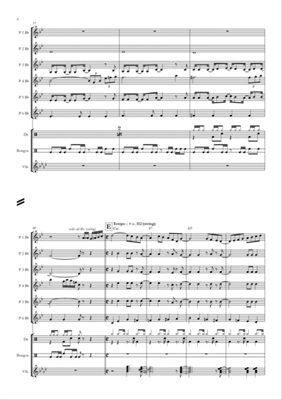 Englishman In New York Concert Band scores gallery preview page 6