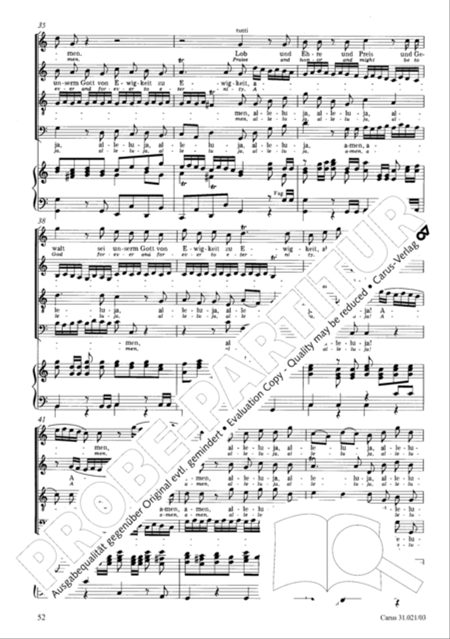 Lord my God, my heart and soul were sore distressed (Ich hatte viel Bekummernis) STB scores gallery preview page 53