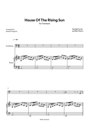 Book cover for House of the Rising Sun - for Trombone - with play along