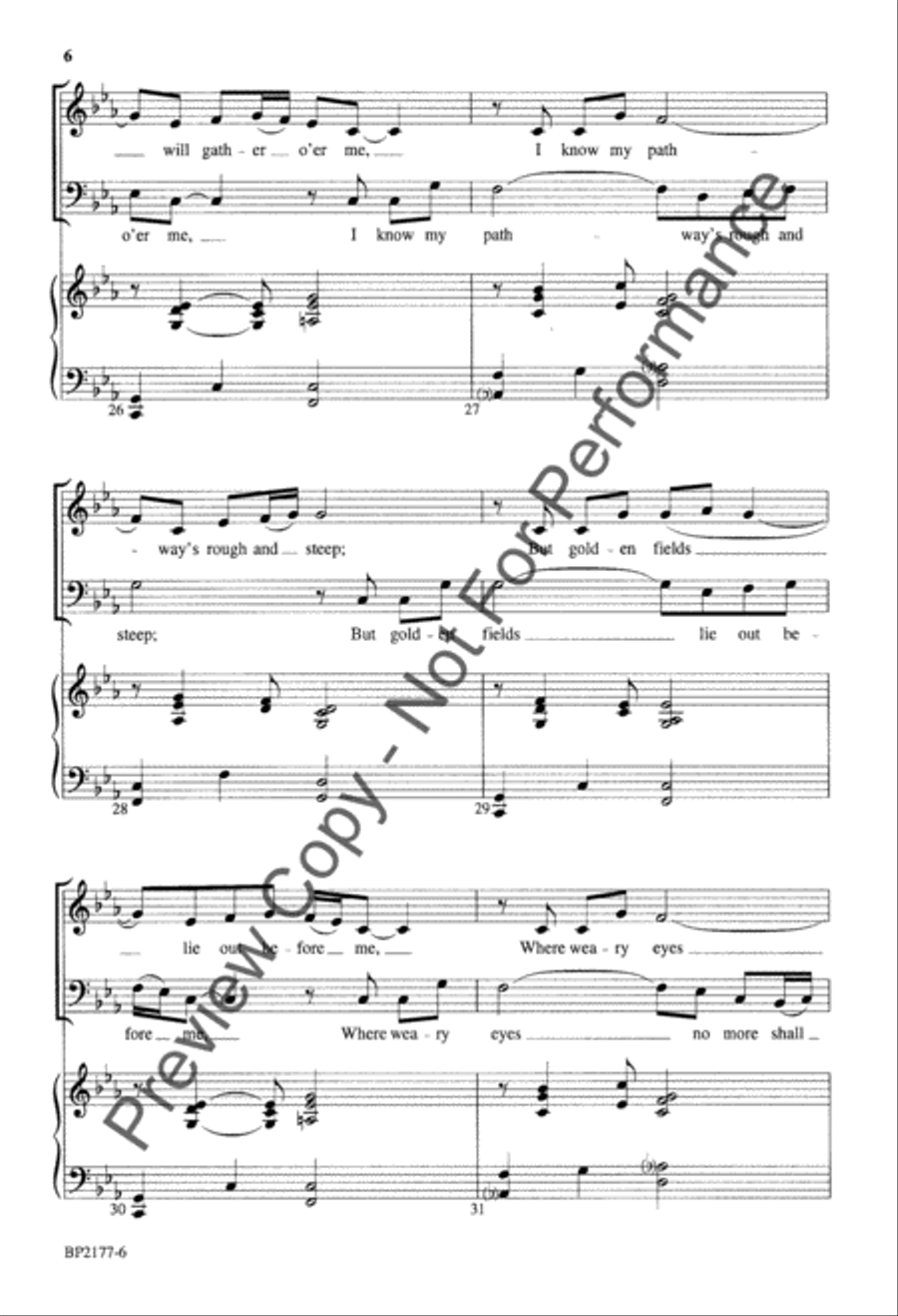 Wayfaring Stranger - Helvey 4-Part scores gallery preview page 6