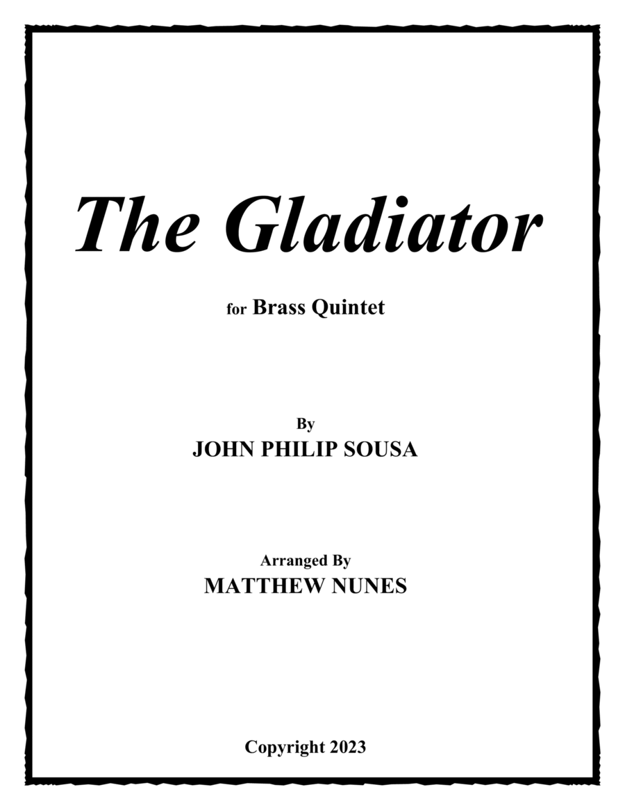 The Gladiator Brass Quintet scores gallery preview page 1