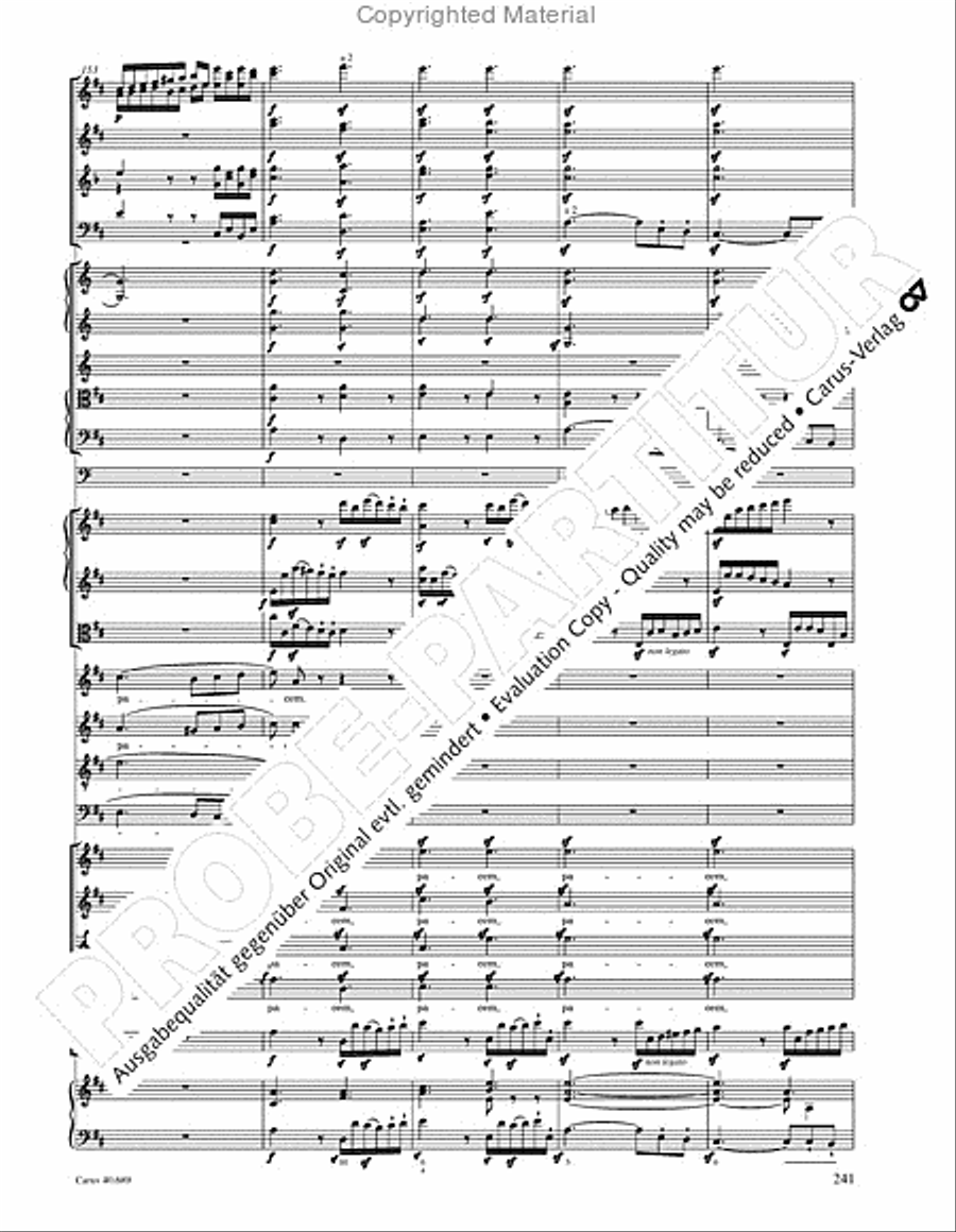 Missa solemnis Missa solemnis 4-Part scores gallery preview page 257