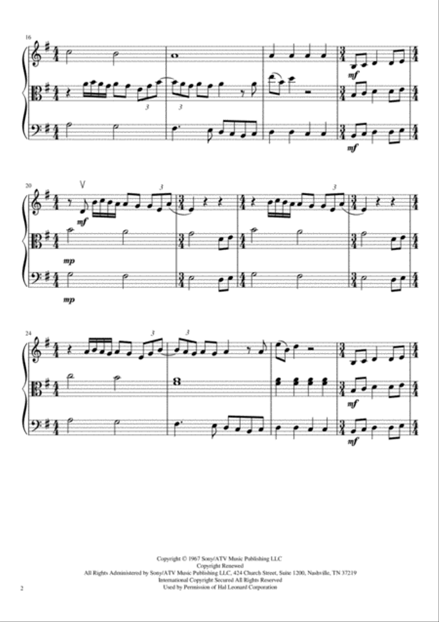 All You Need Is Love String Trio scores gallery preview page 3