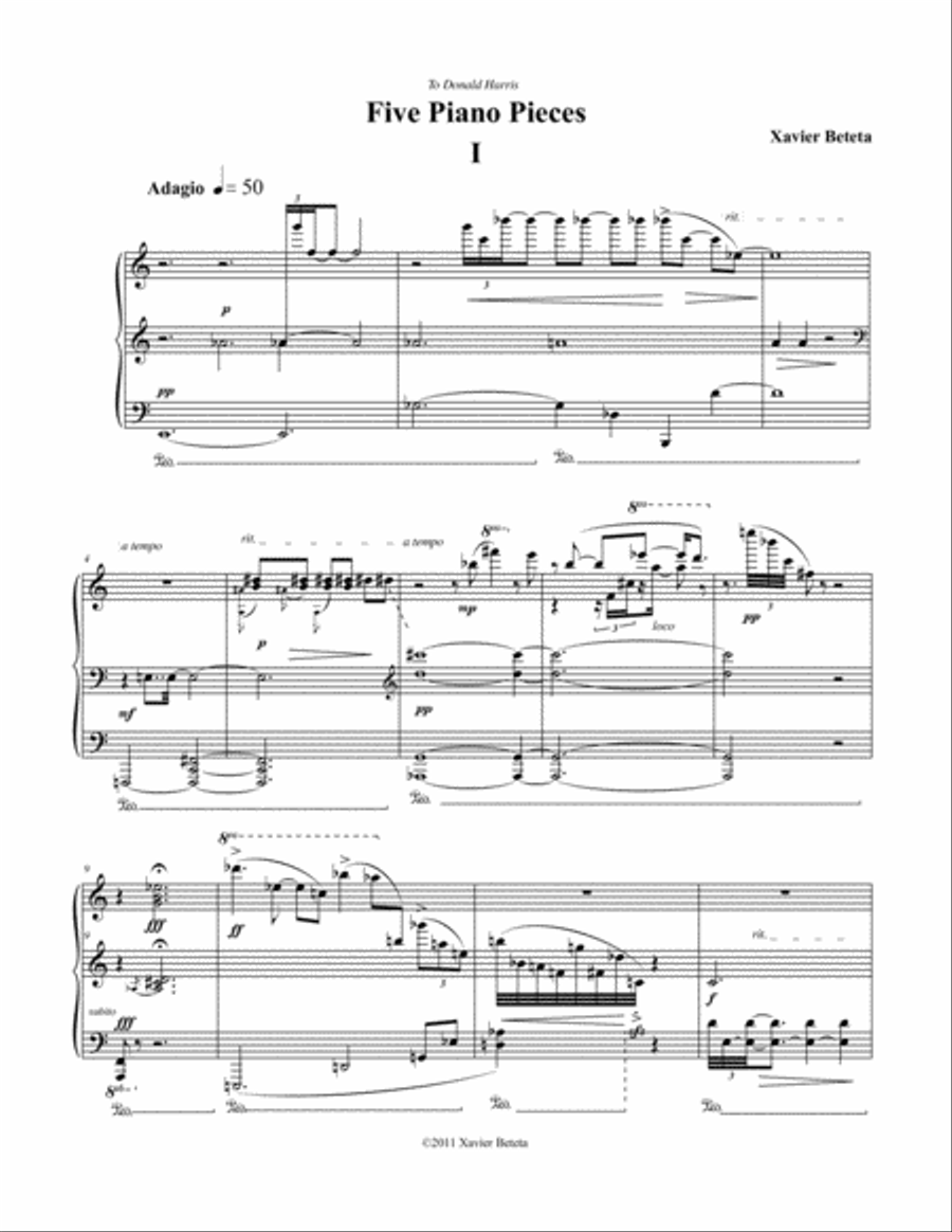 Five Piano Pieces Five Piano Pieces Piano Solo scores gallery preview page 4