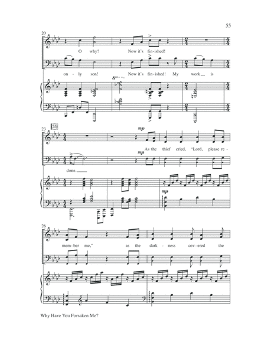 The Seven Last Days 4-Part scores gallery preview page 59