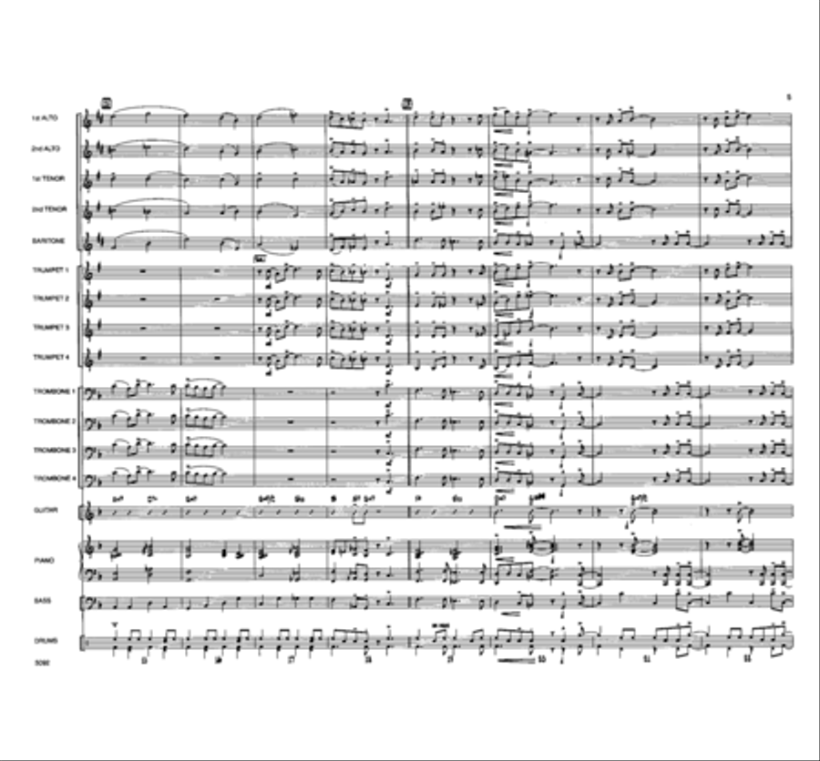 O Christmas Tree Jazz Ensemble scores gallery preview page 4