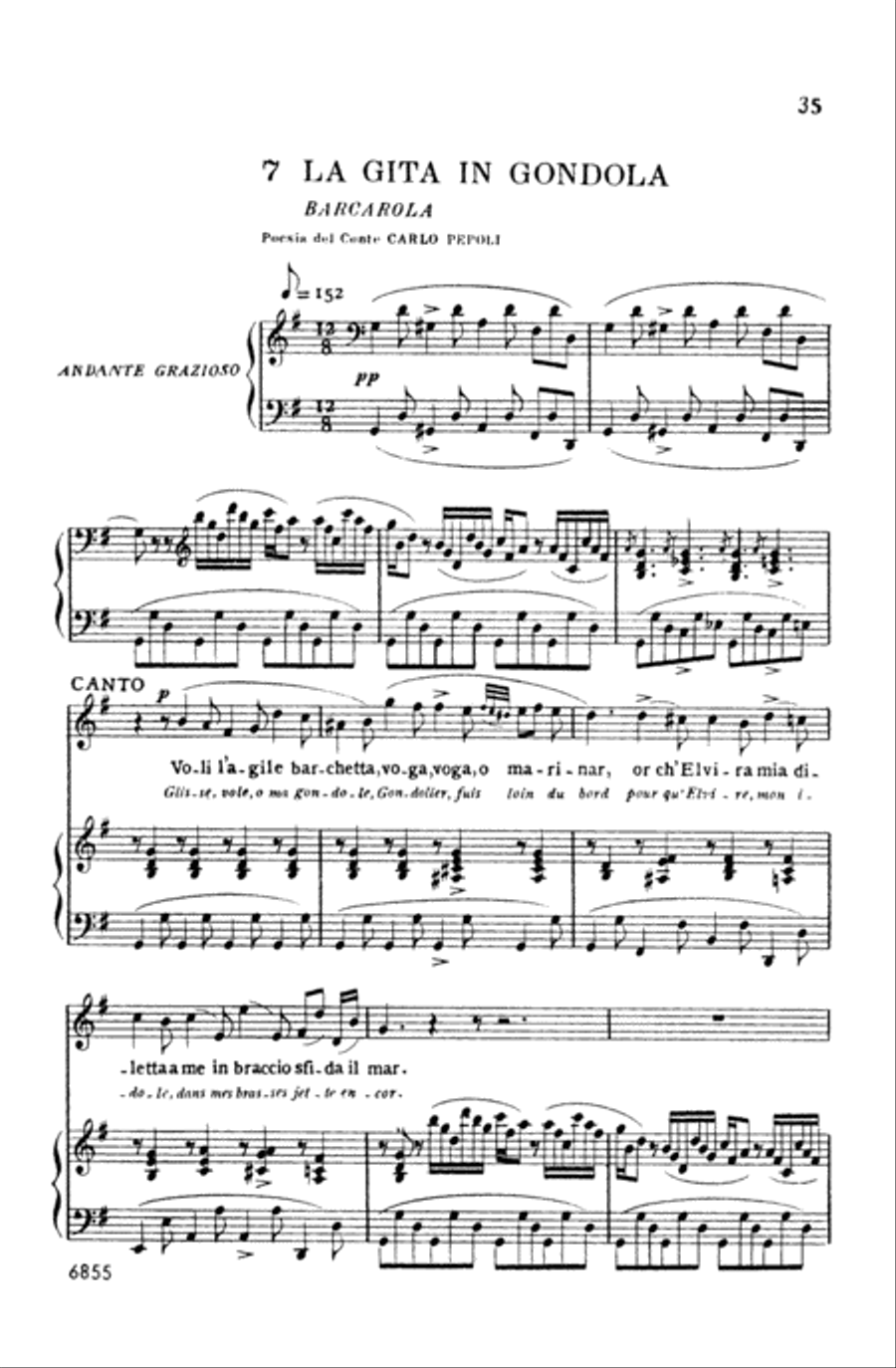 Rossini: Soirées Musicales, Volume I (Italian/French) Voice scores gallery preview page 1
