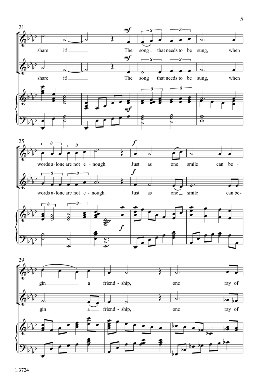 One Song SA scores gallery preview page 5