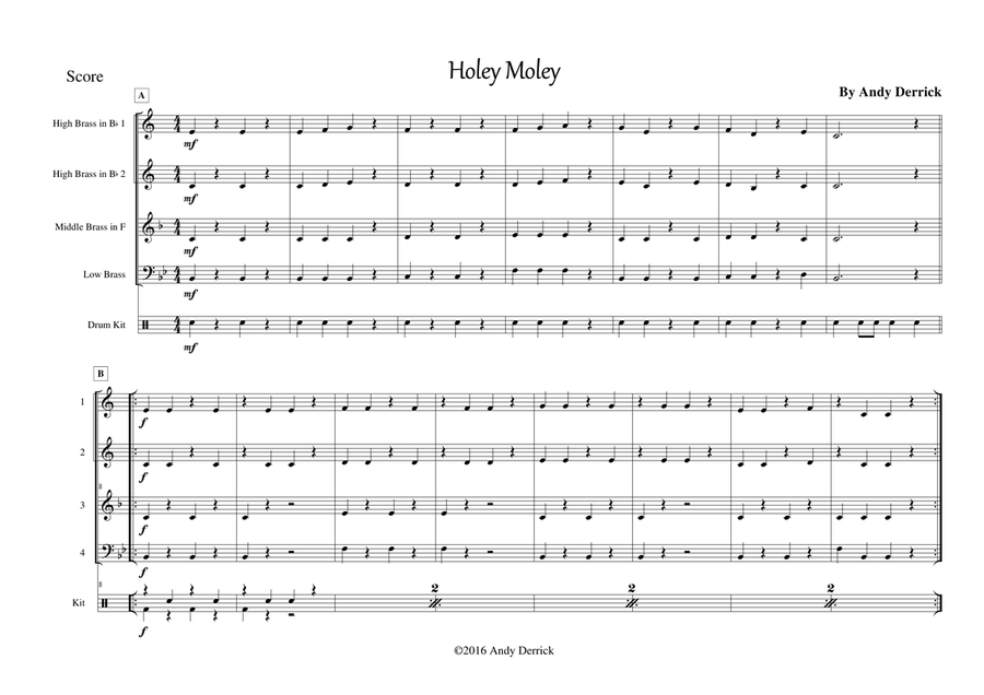 Variety Bandbox - tunes for beginner brass band Brass Band scores gallery preview page 1