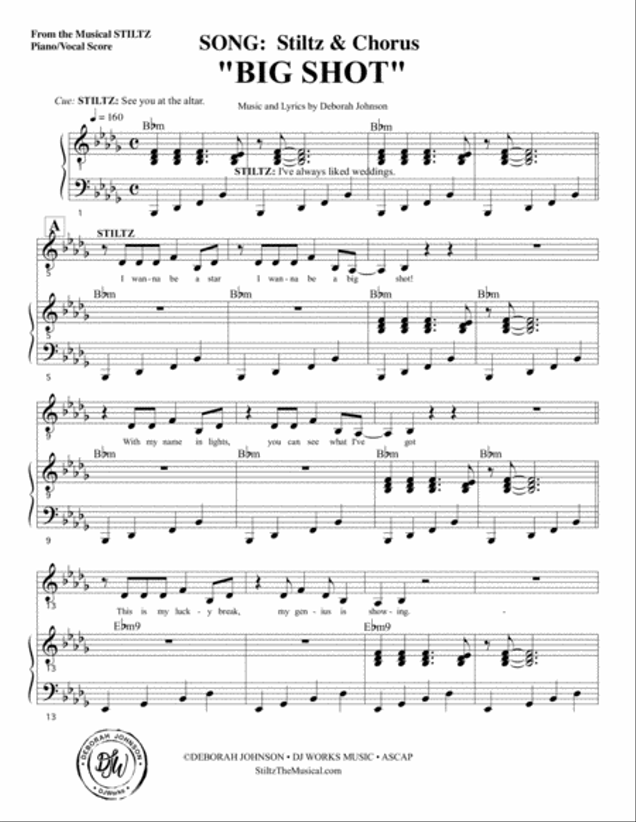 Big Shot - STILTZ the Musical Choir scores gallery preview page 3