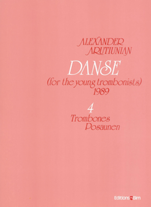 Book cover for Dance (for the young trombonists)