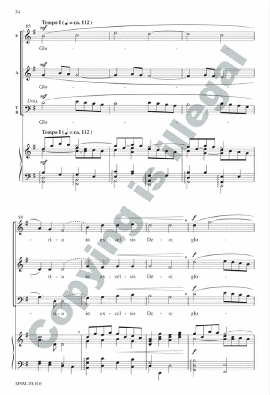 A Carol Suite SSATBB scores gallery preview page 34