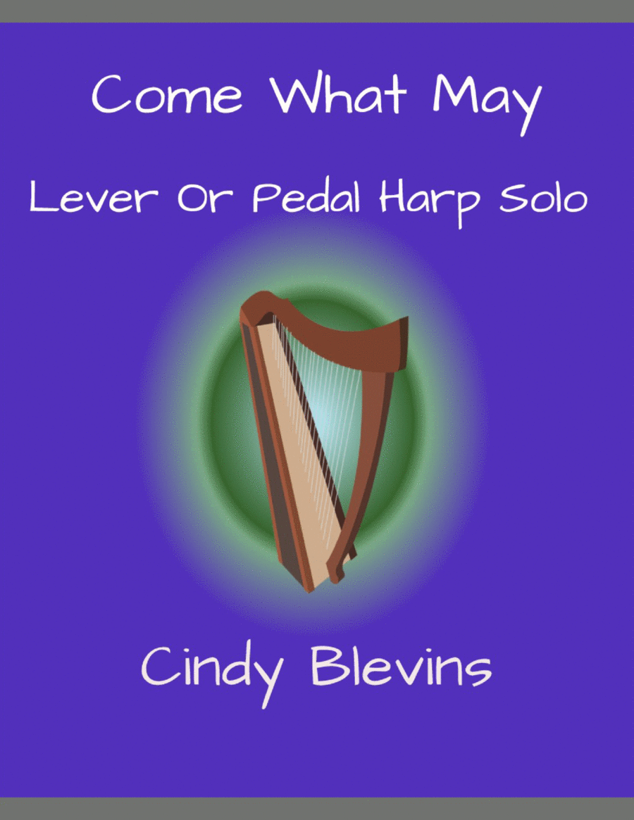 Come What May, original solo for Lever or Pedal Harp Pedal Harp scores gallery preview page 1