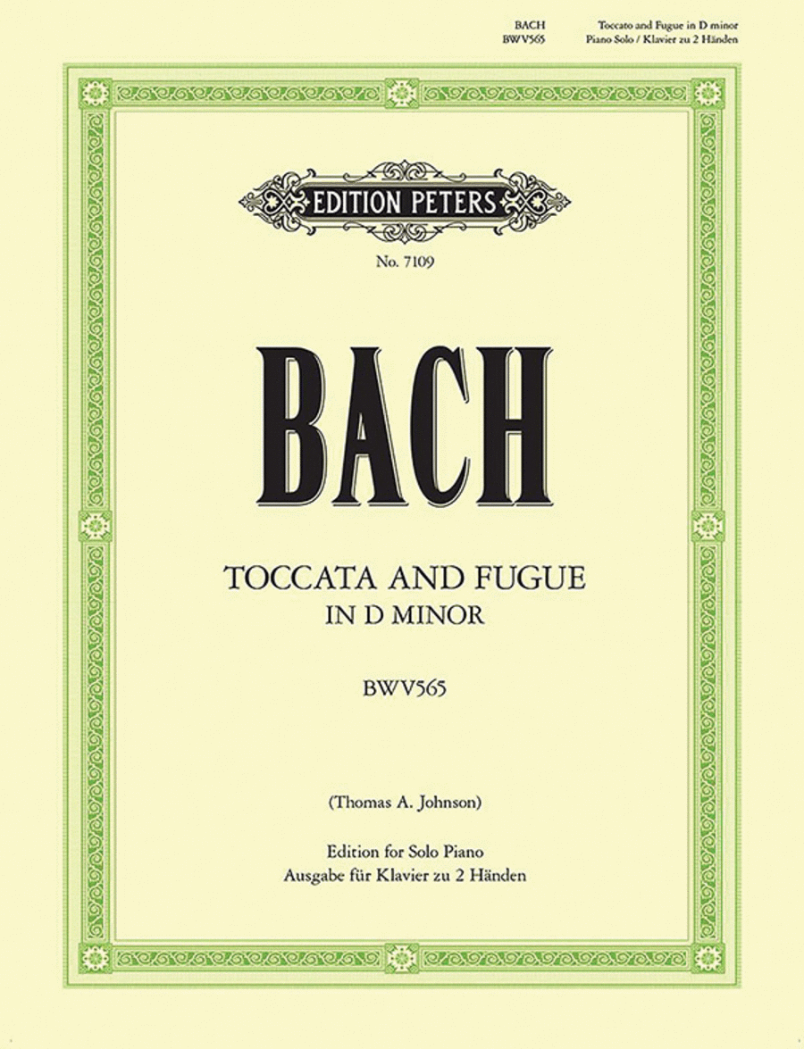 Toccata and Fugue in D Minor Piano Solo scores gallery preview page 1