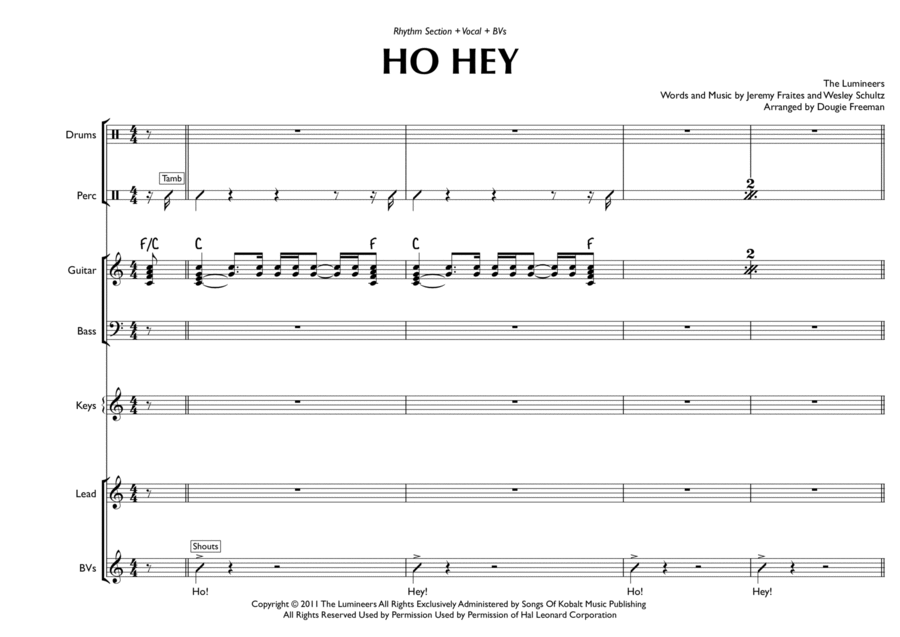 Ho Hey Small Ensemble scores gallery preview page 1