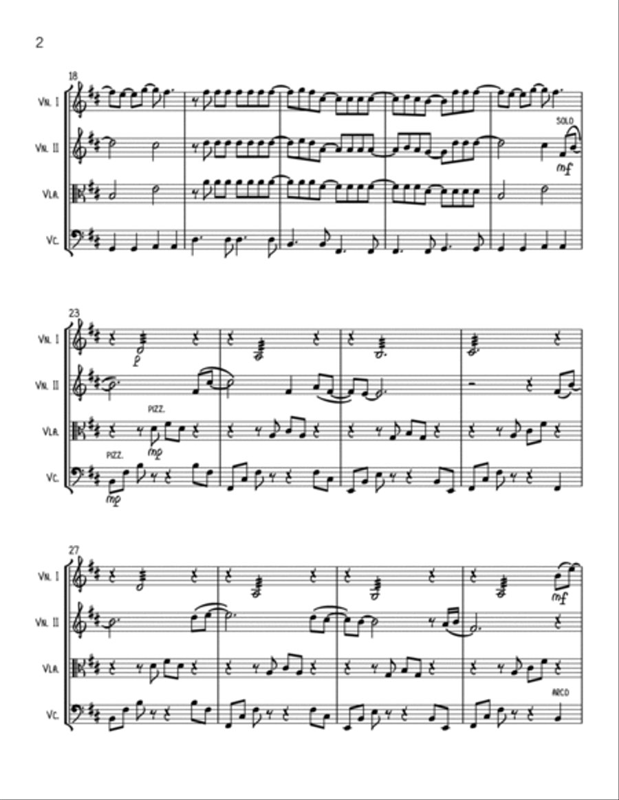 Rule The World String Quartet scores gallery preview page 2