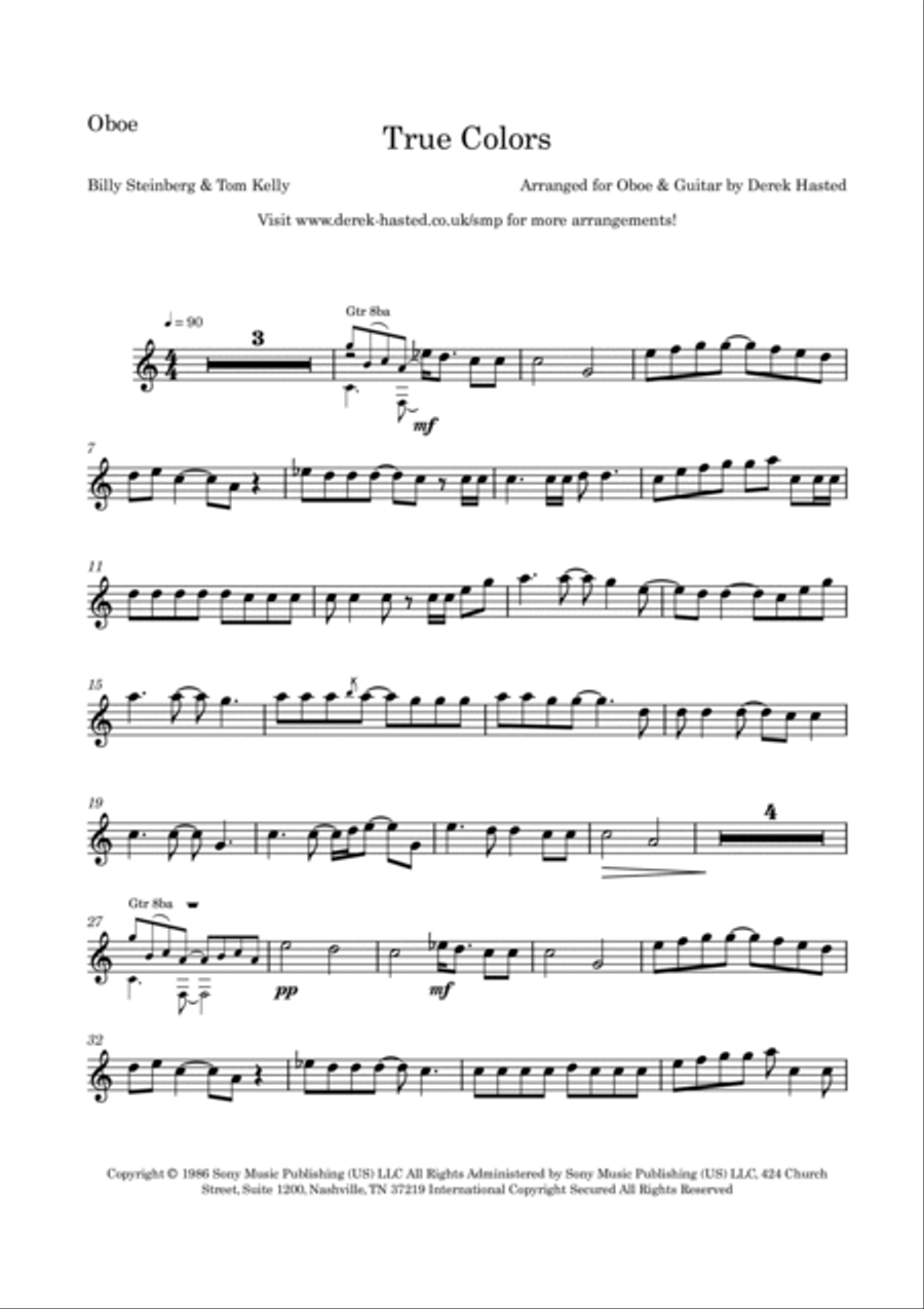 True Colors Oboe scores gallery preview page 4