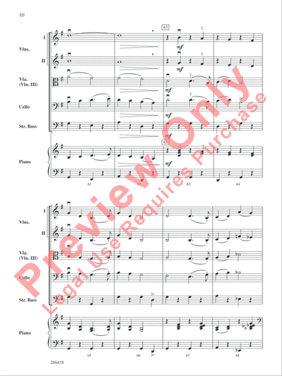 The Wizard of Oz String Orchestra scores gallery preview page 11