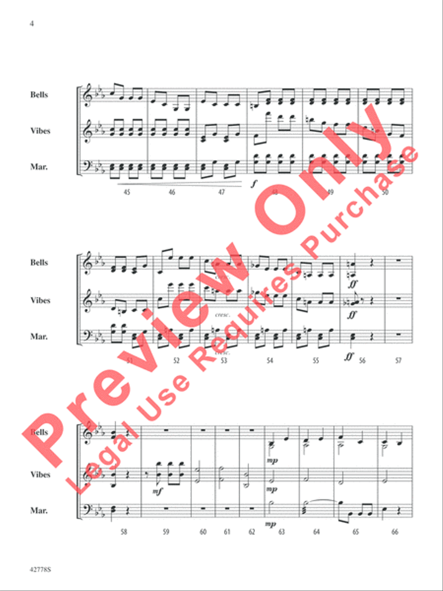 Classic Mallet Trios -- Beethoven Small Ensemble scores gallery preview page 5
